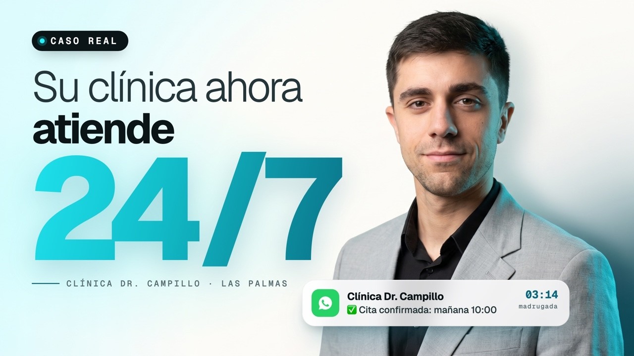 Testimonio en vídeo del Dr. Juan Carlos Campillo sobre el asistente de WhatsApp con IA de su clínica